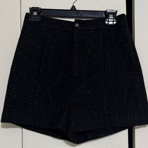 1. State Black Glitter High Waist Shorts
